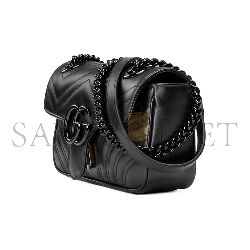 GUCCI GG MARMONT SMALL SHOULDER BAG ‎446744 DTDFV 1000 (22*13*6cm)